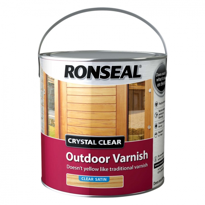 Ronseal Crystal Clear Outdoor Varnish Matt 2.5ltr