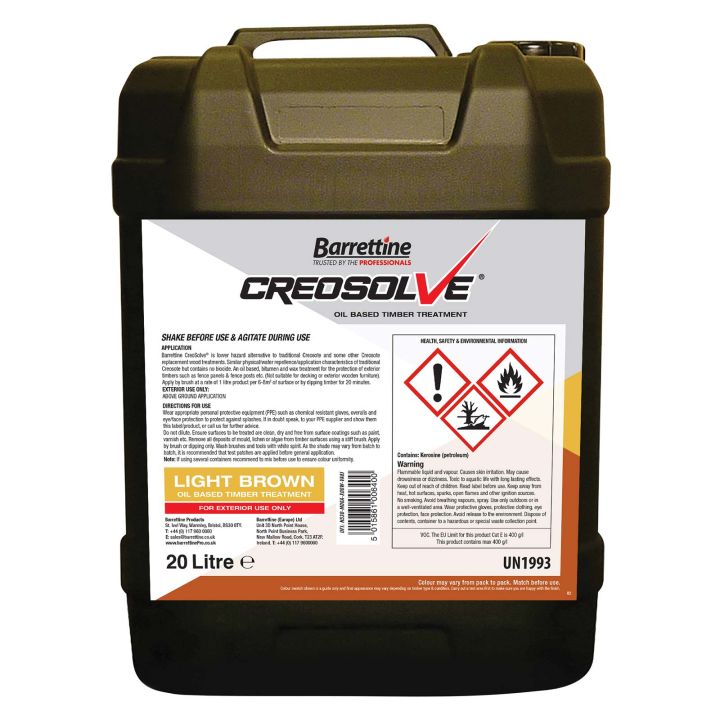 Barrettine Creosolve Light Brown 20L