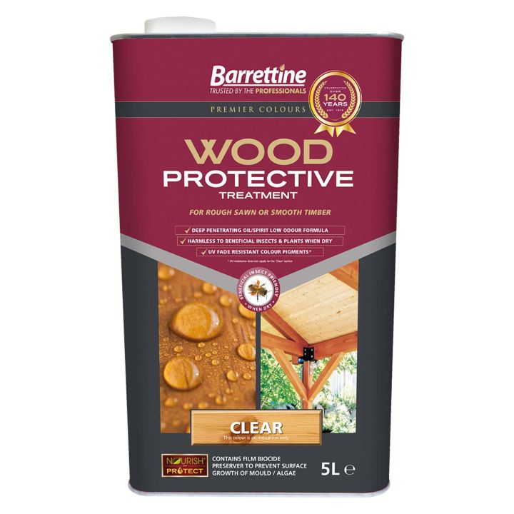 Barrettine Wood Protective Treatment Clear 5L
