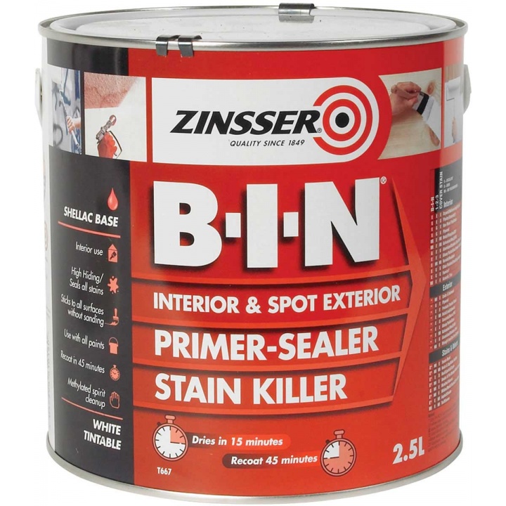 Zinsser B-I-N Primer 2.5ltr