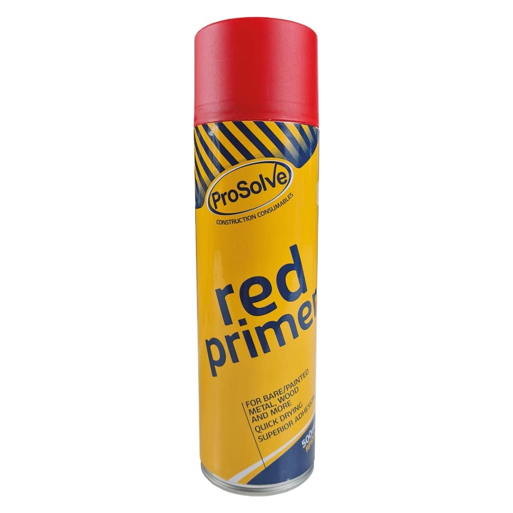 ProSolve Red Primer Spray Paint 500ml Primer Paint Spray Selco Selco