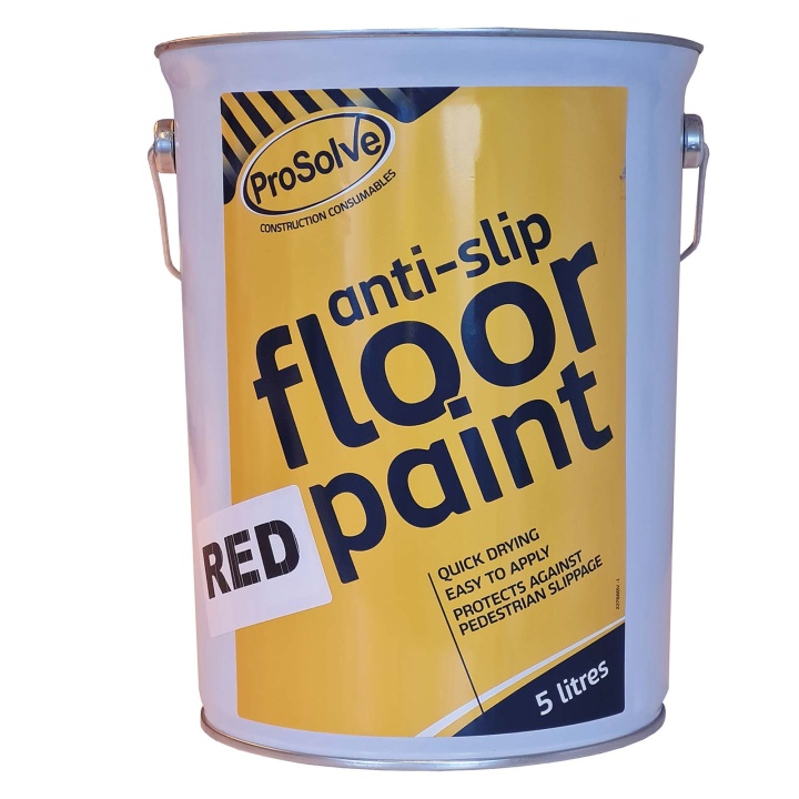 ProSolve Anti Slip Floor Paint Red 5ltr Selco