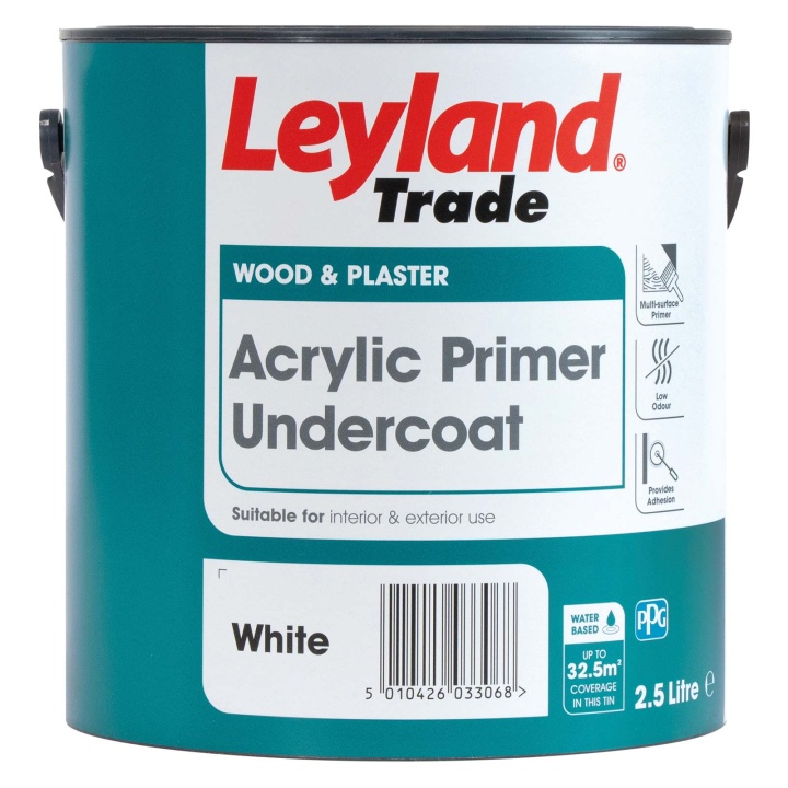 Leyland Trade Acrylic Primer Undercoat White