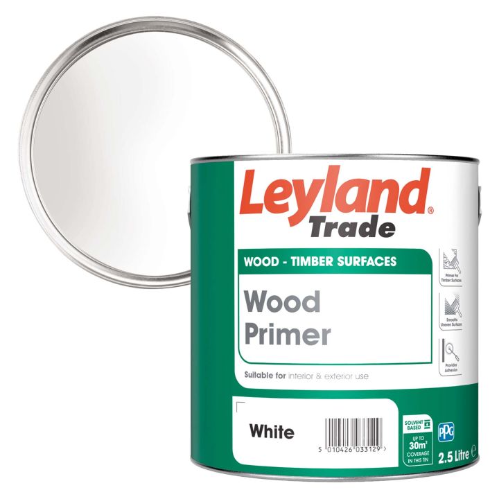 Leyland Trade Wood Primer White 2.5L