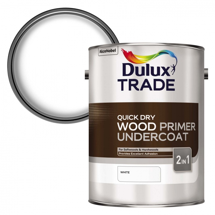 Dulux Trade Quick Drying Wood Primer Undercoat White 5ltr