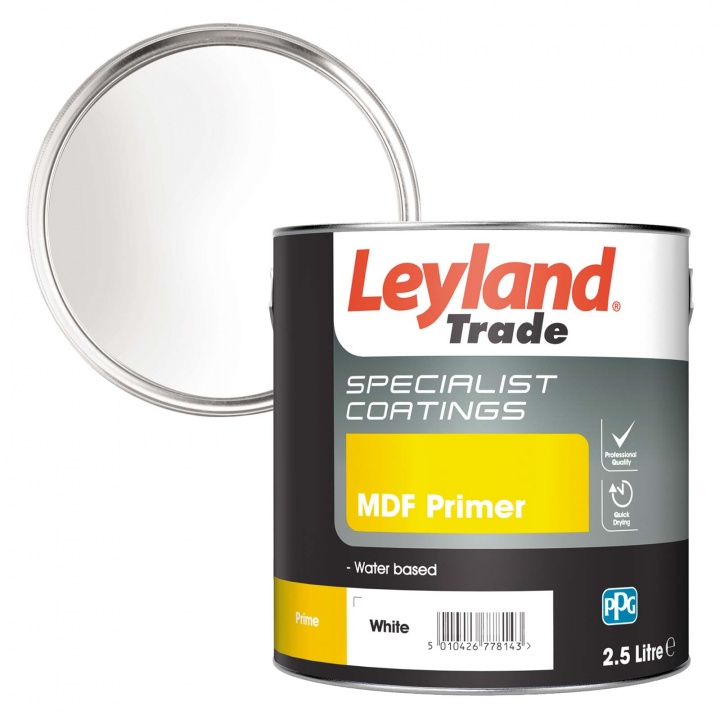 Leyland Trade MDF Primer White 2.5ltr | Selco