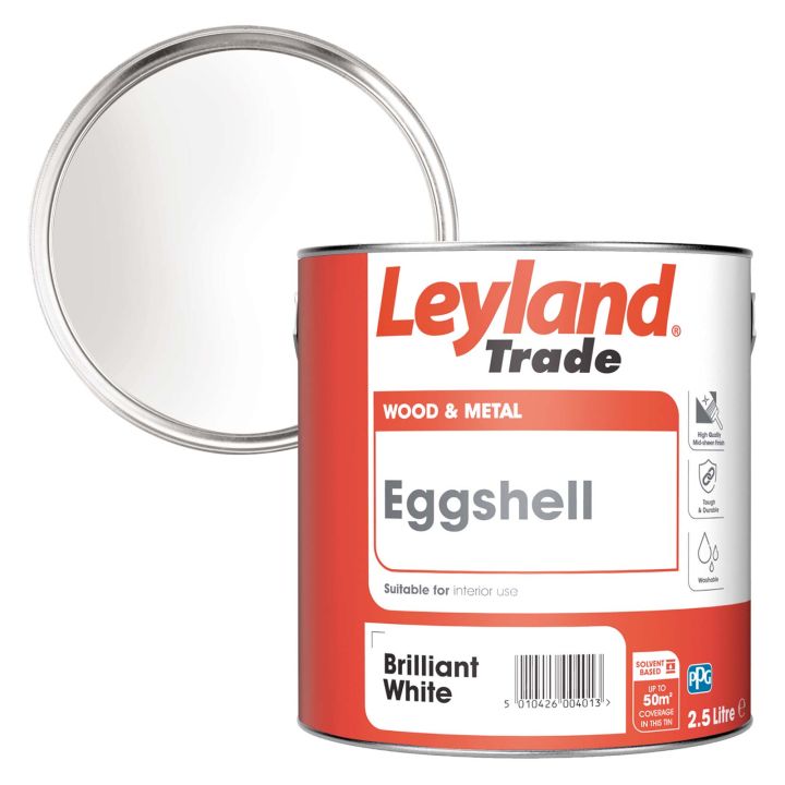 Leyland Trade Eggshell Brilliant White 2.5L