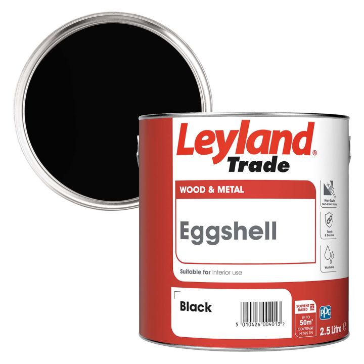 Leyland Trade Eggshell Black 2.5L