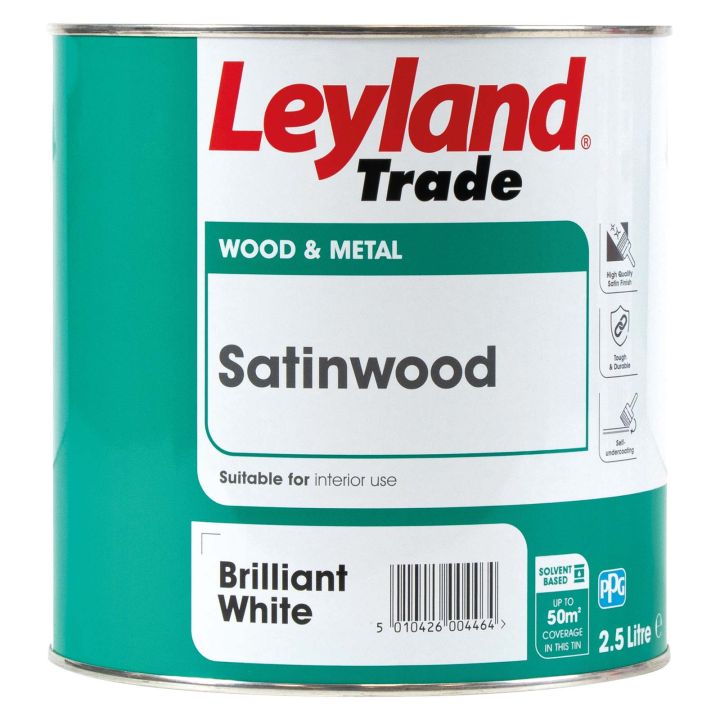 Leyland Trade Satinwood Brilliant White 2.5L