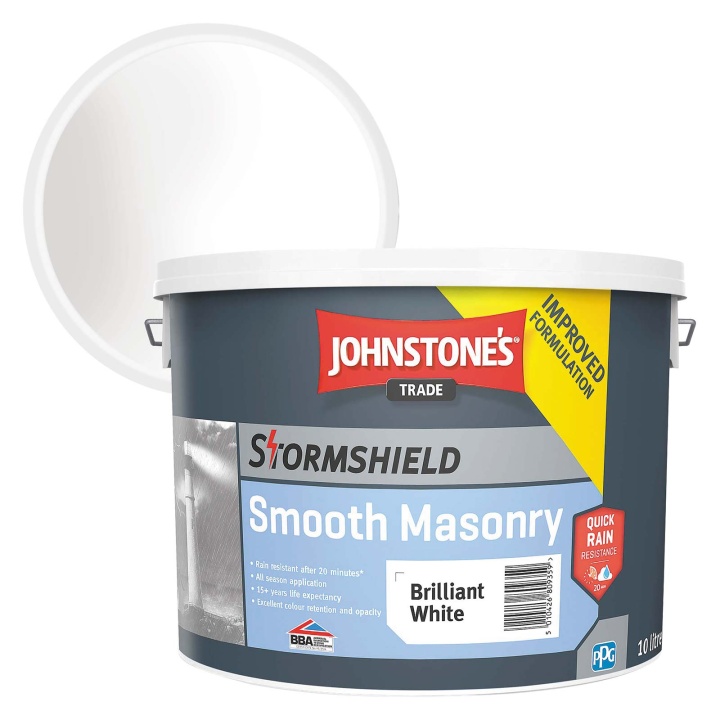 Stormshield Smooth Masonry Paint Brilliant White 10L
