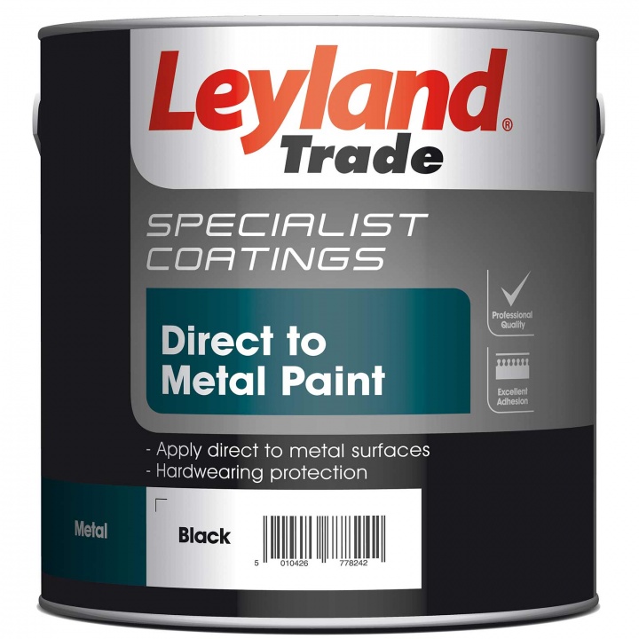 Leyland Smooth Metal Paint Black 2.5ltr