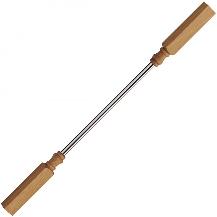 Axxys Solo Oak & Chrome Stair Spindle 41 x 895mm