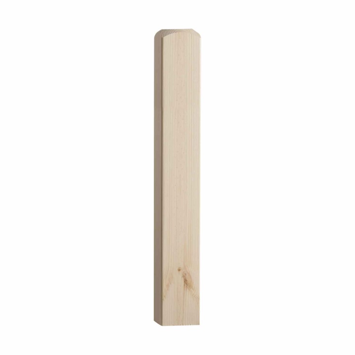 Stair Newel Base 91mm x 700mm Pine