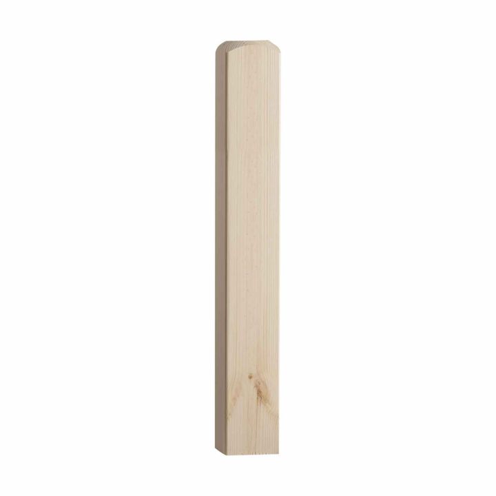 Stair Newel Base 91mm x 700mm Pine