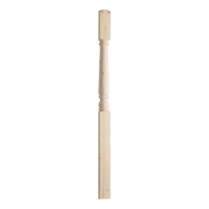 Pine One Piece Stair Half Newel 230 x 1500mm