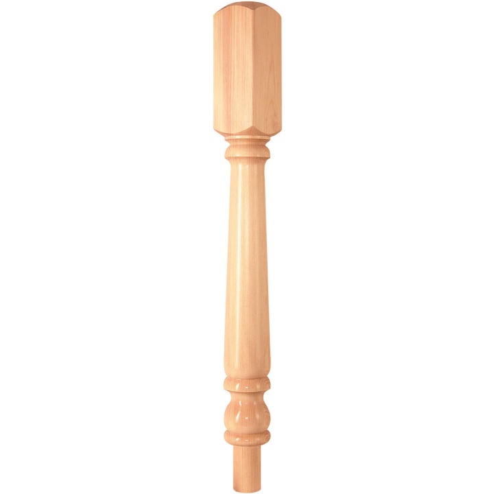 Pine Stair Newel Turning Head 91x 230 x 820mm Selco