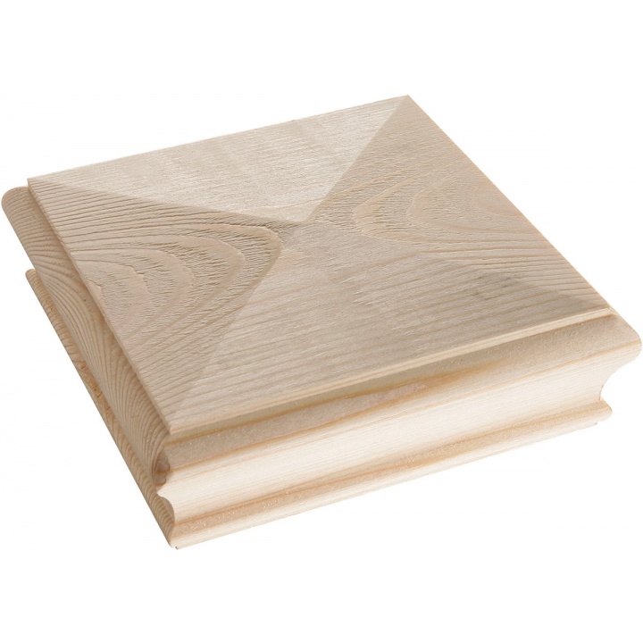 Pine Stair Flat Newel Cap 125mm x 125mm x 47mm FSC®
