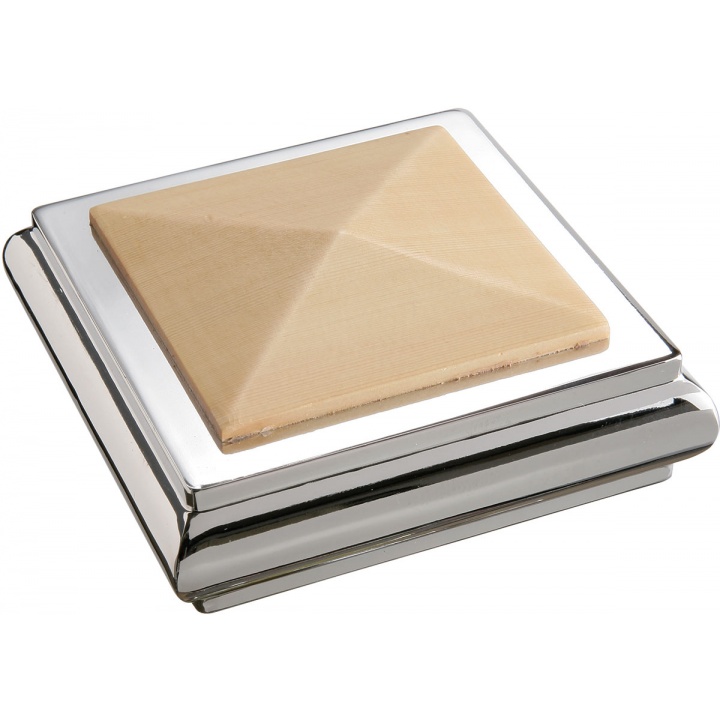 Pine & Chrome Stair Axxys Solo Square Cap