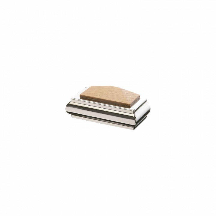 Pine & Chrome Stair Axxys Solo Half Square Cap