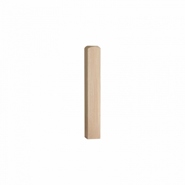 Oak Stair Newel Base 91 x 700mm