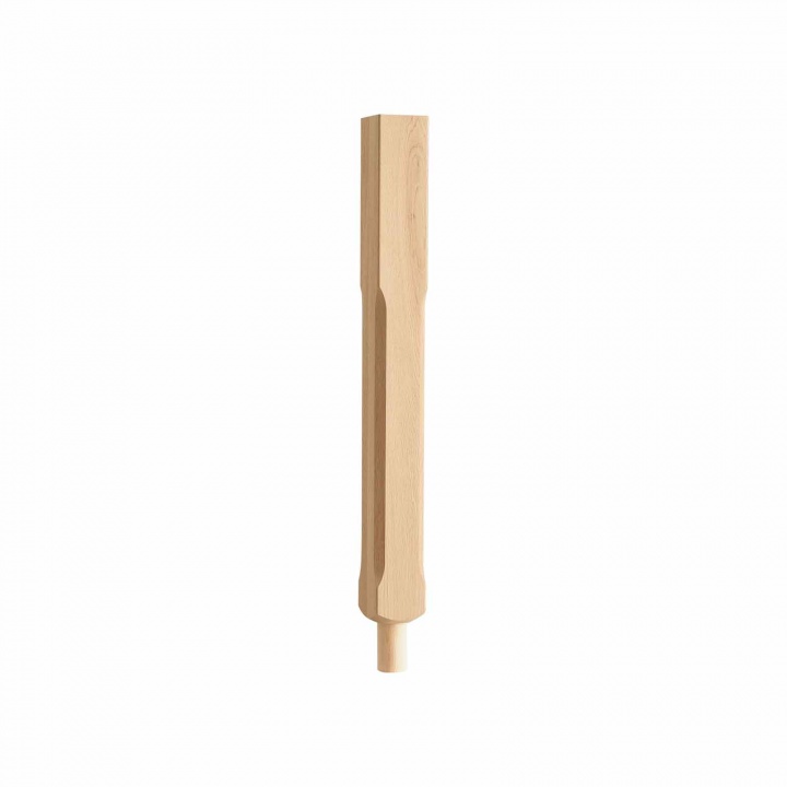 Oak Stop Chamfered Spigot Stair Newel 850mm