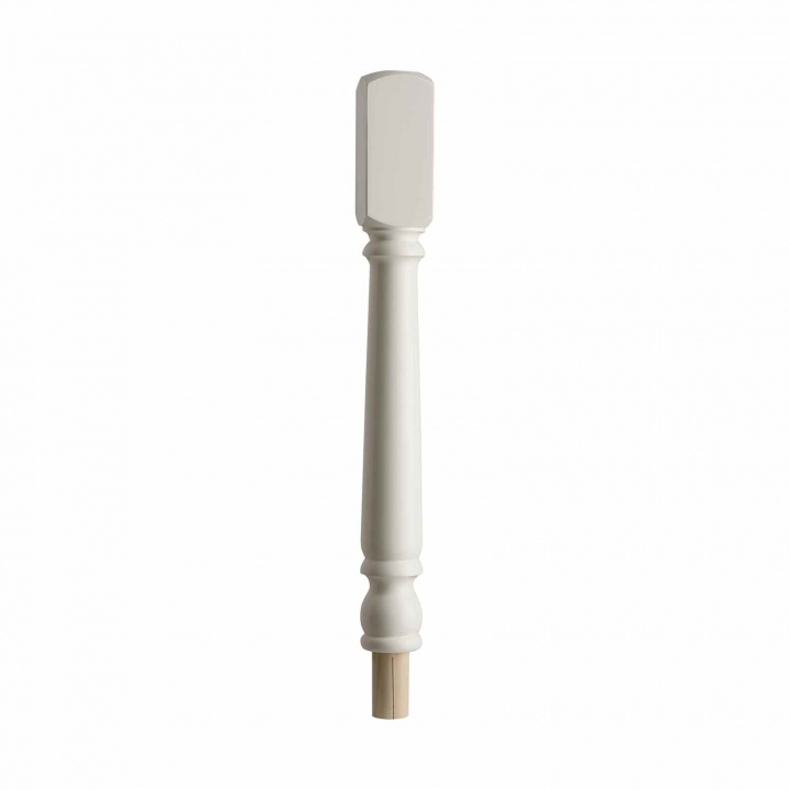 White Primed Stair Newel Turning Head 91 x 196 x 820mm