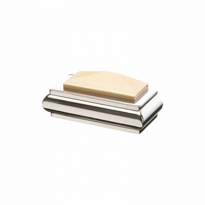 Oak & Chrome Stair Axxys Solo Half Square Cap