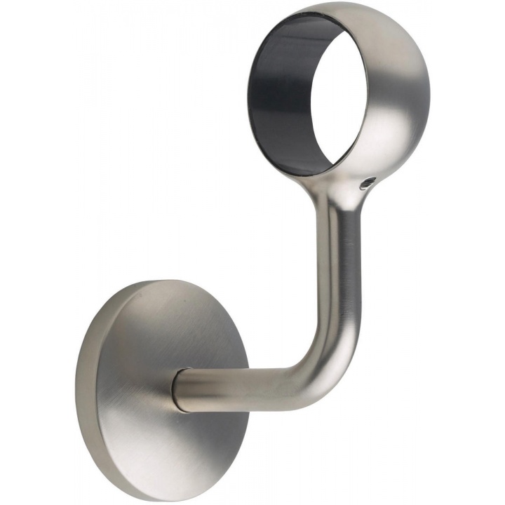 Rothley Handrail Wall Bracket Brushed Nickel