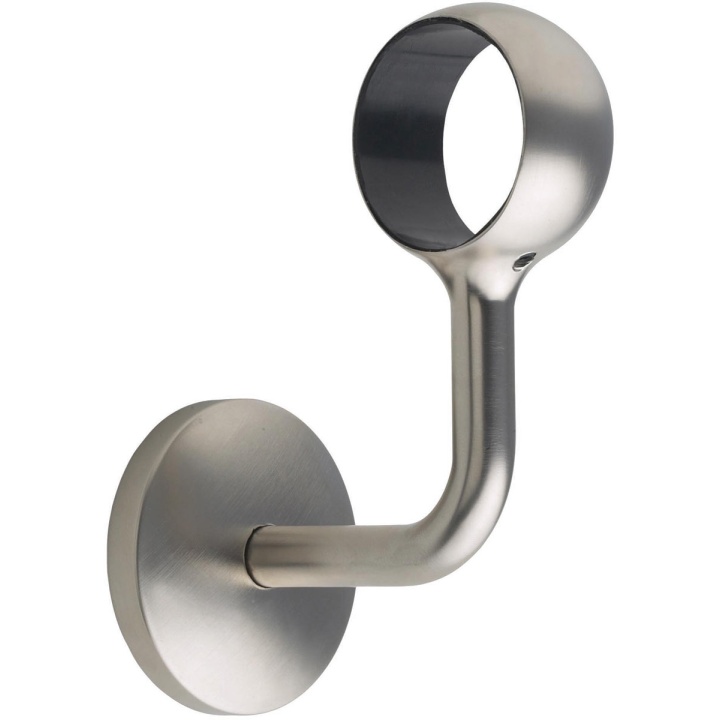 Rothley Handrail Wall Bracket Brushed Nickel