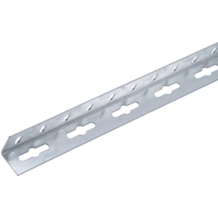 Galvanised Steel Angle - Drilled 23.5 x 23.5mm x 1m