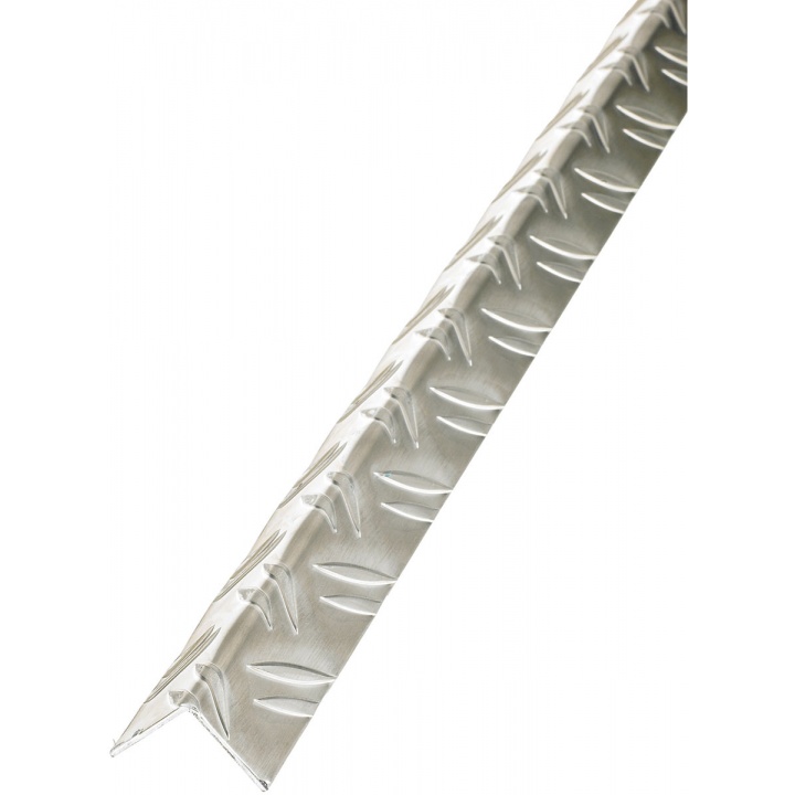 Checkerplate Aluminium Equal Sided Angle 23.5 x 23.5mm x 1m
