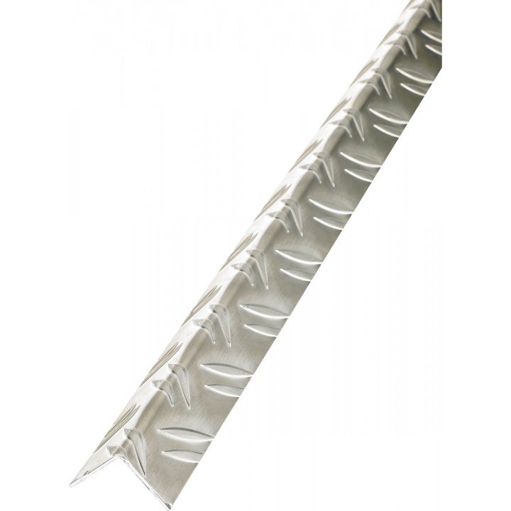 Checkerplate Aluminium Equal Sided Angle 35.5 x 35.5mm x 1m