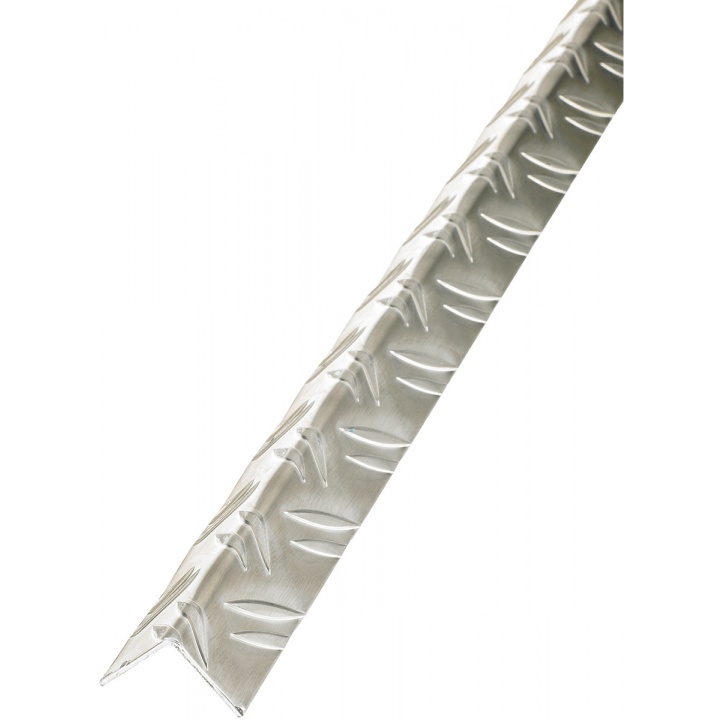 Checkerplate Aluminium Equal Sided Angle 29.5 x 29.5mm x 1m