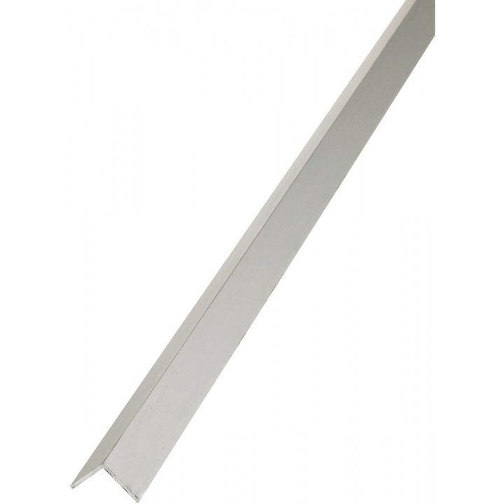 Anodised Aluminium Angle 25 x 25mm x 1m Silver Finish