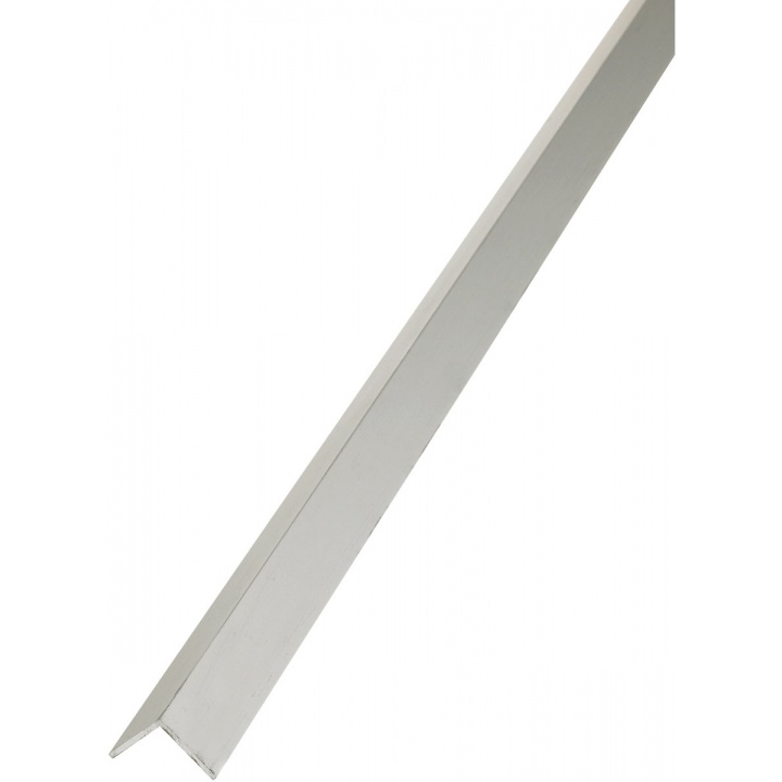 Anodised Aluminium Angle 10 x 20mm x 2m Silver Finish