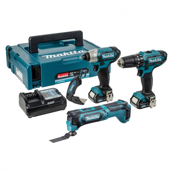 Makita 10.8V combi Drill, Impact Driver & Multi Tool
