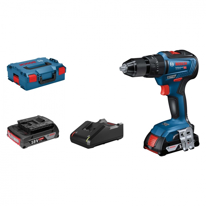 Bosch 18V Brushless Combi Drill With 2 x 3Ah Batteries Selco
