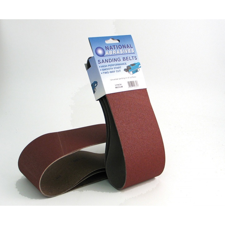 Medium Grade 100 x 610mm Sanding Belts (Pk 2)
