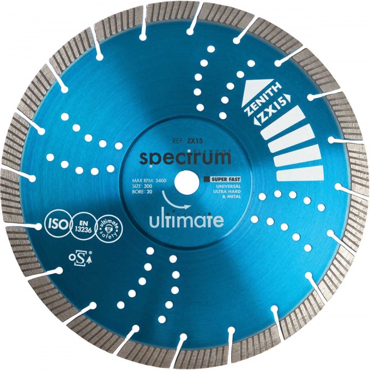 Ultimate Universal ZX15 300mm Diamond Blade
