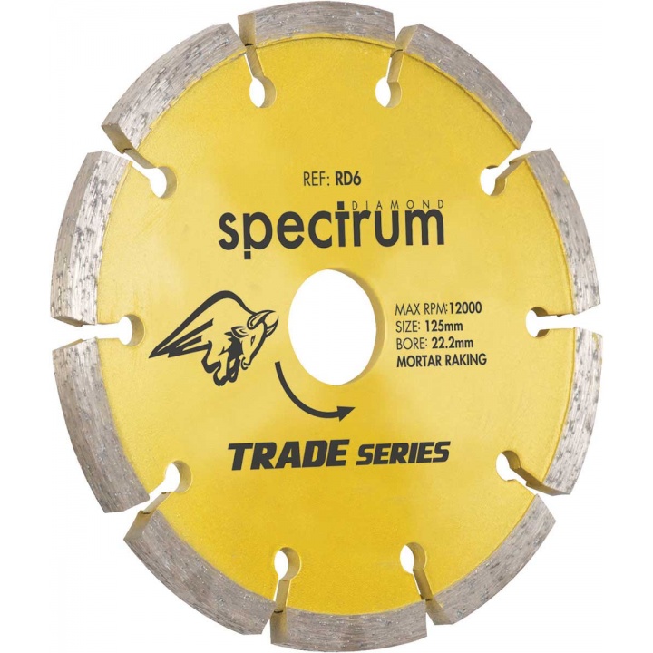 Trade Mortar Rake RD6 125mm Diamond Blade