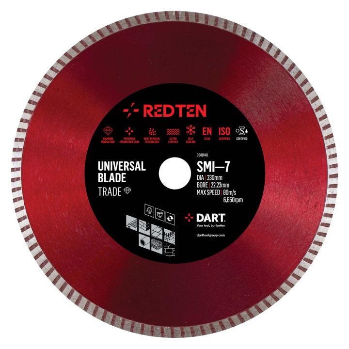 DART Red Ten Trade SMI-7 Diamond Blade