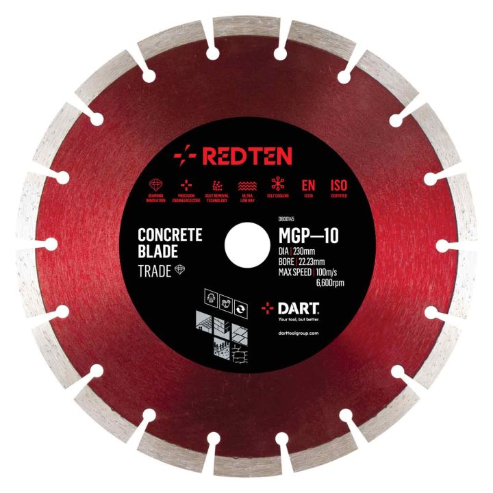  DART Red Ten Trade MGP-10 Diamond Blade 230Dmm x 22B