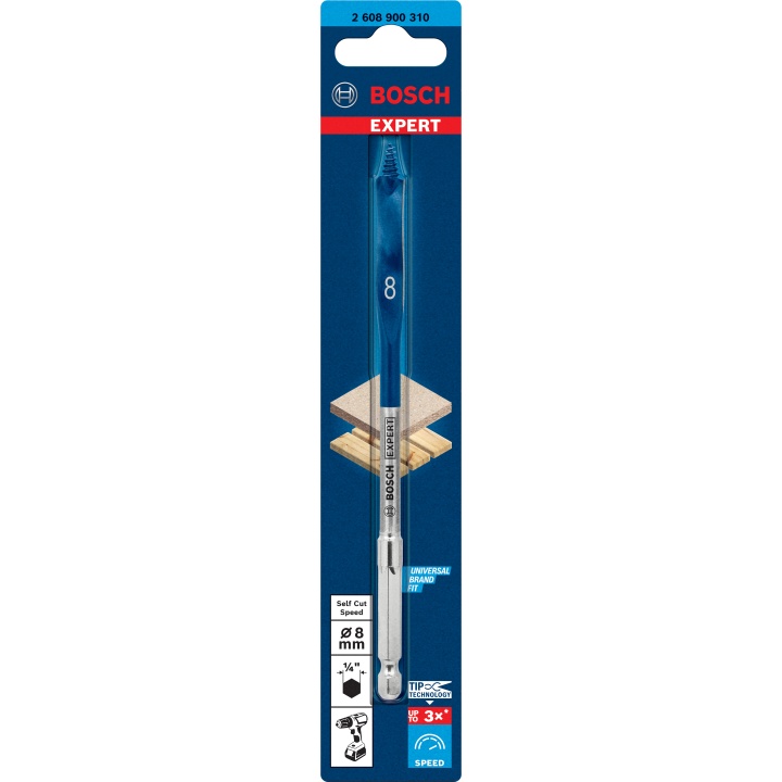 Bosch Expert 8mm Self Cut Speed Flat Bit