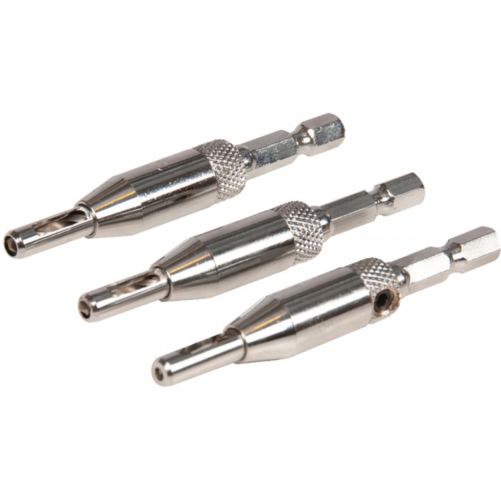3 Piece Hinge Drill Bit Set