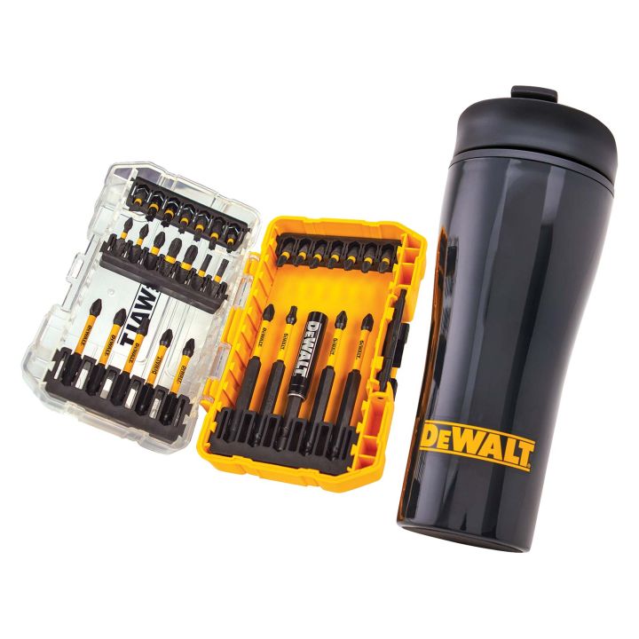 DeWalt 32 Piece FlexTorq Screwdriver Bit Set & Travel Mug