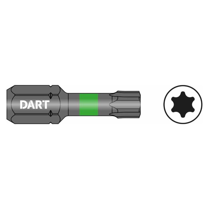 DART T30 25mm Impact Driver Bits Pack of 10