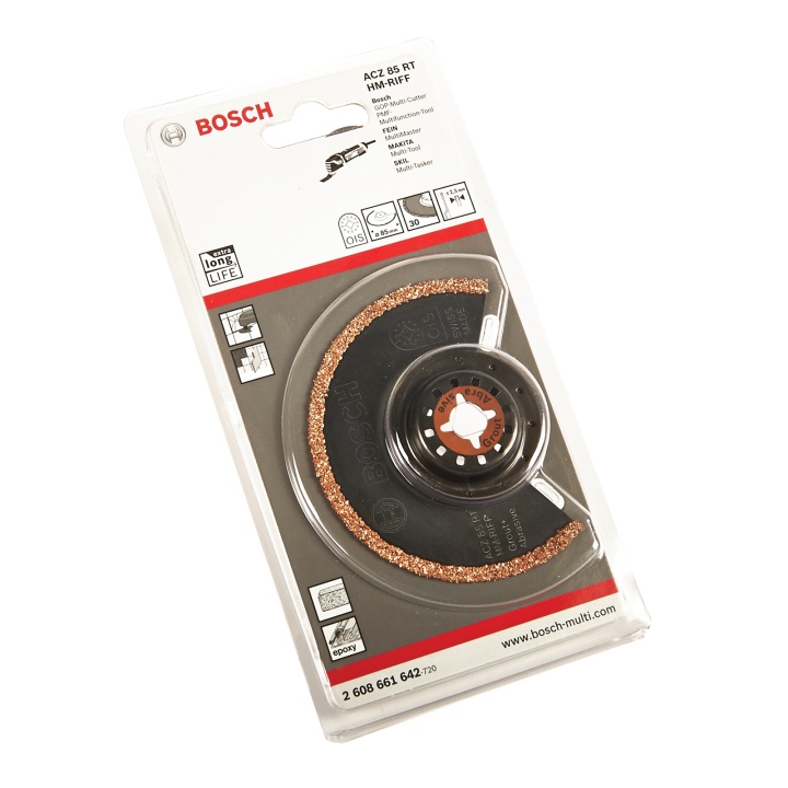 BOSCH Multi Tool Segment Blade Abrasive/Grout ACZ85RT Selco