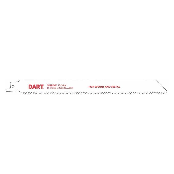 DART S1122VF Wood & Metal Cutting Reciprocating Saw Blades Pack of 5