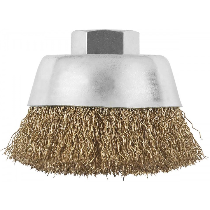 Crimped Brass Brush Wire Accessory M14 Cup