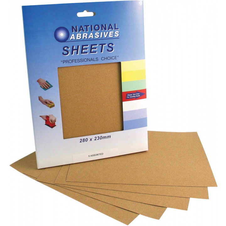 Fine Grade 280 x 230mm Cabinet Paper Sheets (Pk 5)